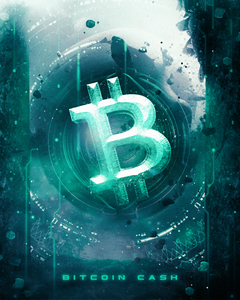 Crypto Poster Bitcoin Cash BCH Themed