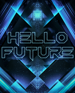 Crypto Poster Hedera Hashgraph Hello Future HBAR Themed