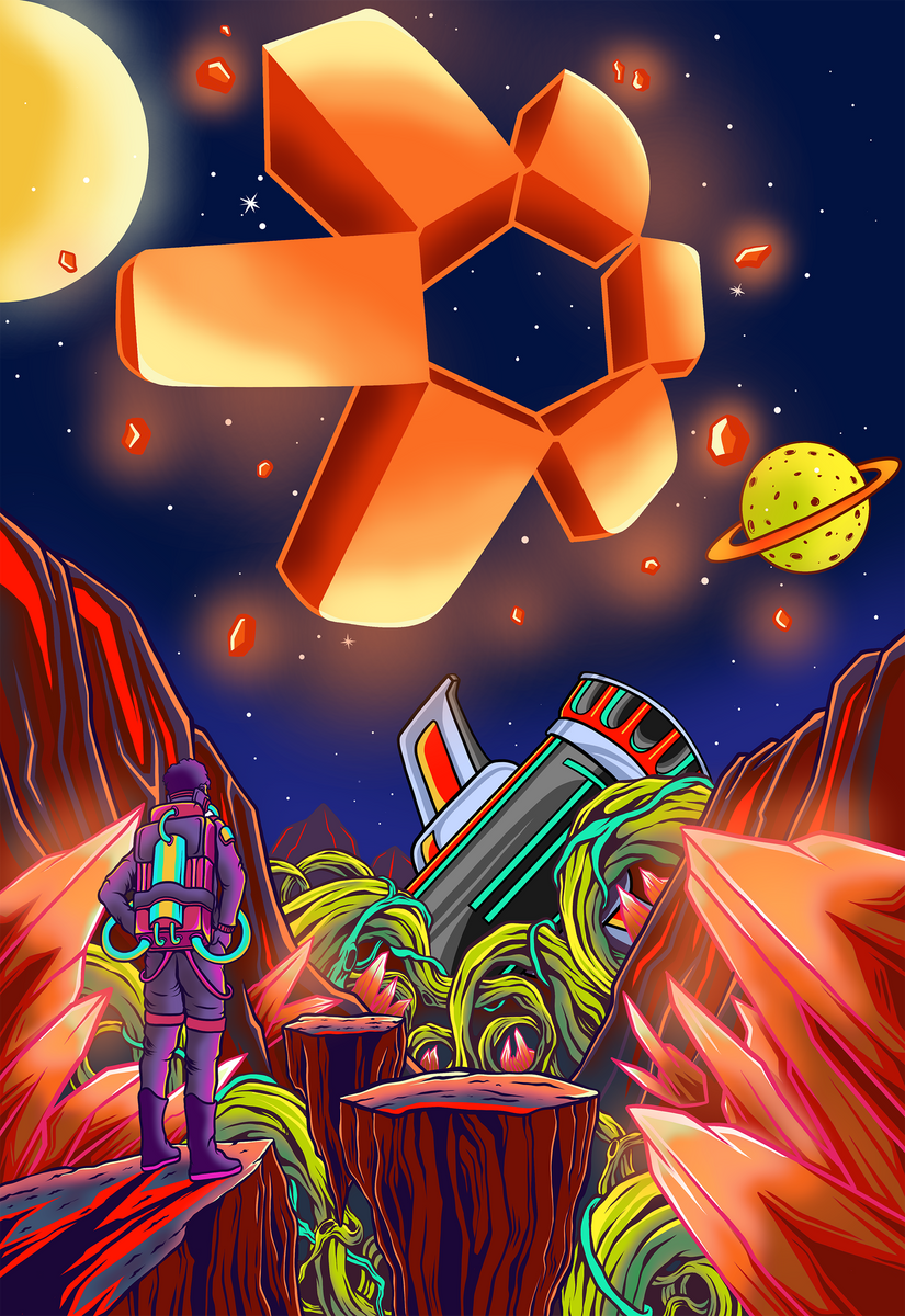 Crypto Poster Quant Network QNT Themed Poster – Crypto Posters