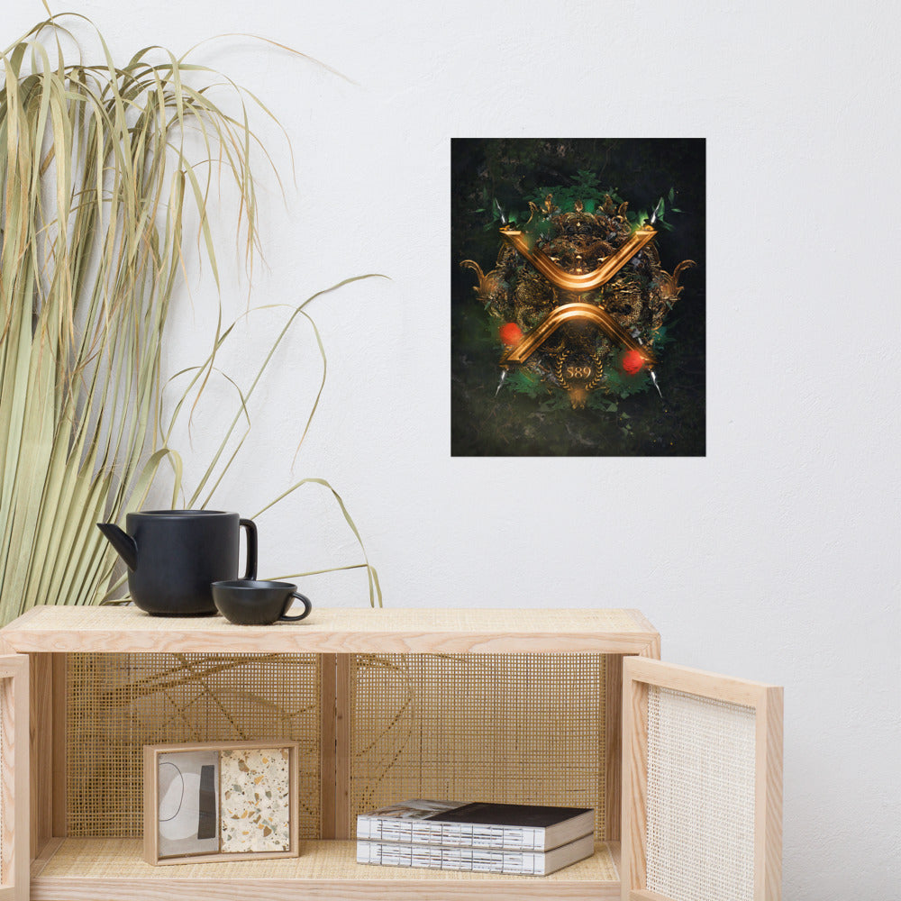 Crypto Poster Ripple XRP Infamous $589 Themed