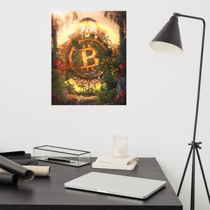 Crypto Poster Satoshi Nakamoto's Utopia Bitcoin BTC Themed